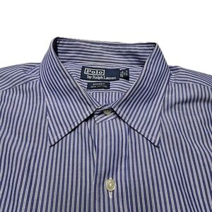 Polo by Ralph Lauren Men's Blue Striped Shirt
